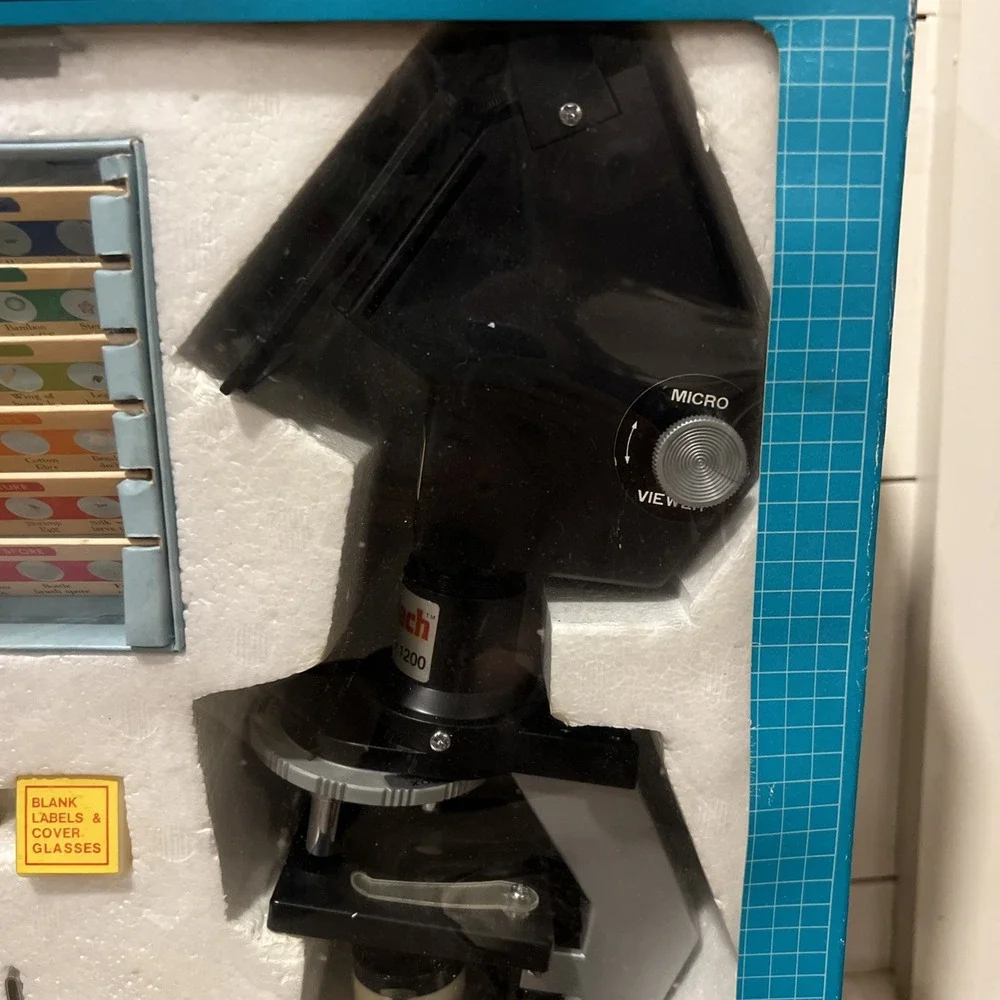 VTG 1990's Viewteck Microscope Lab 4 Way 3 Power
